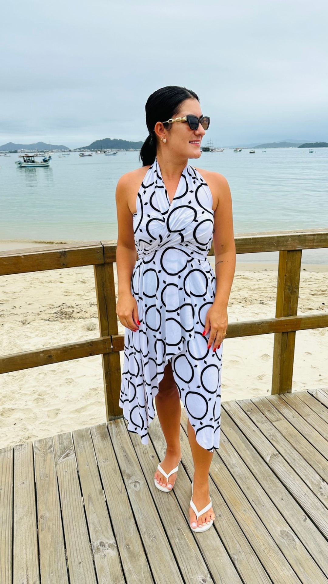 Conjunto Saída Mídi + Top Estampado