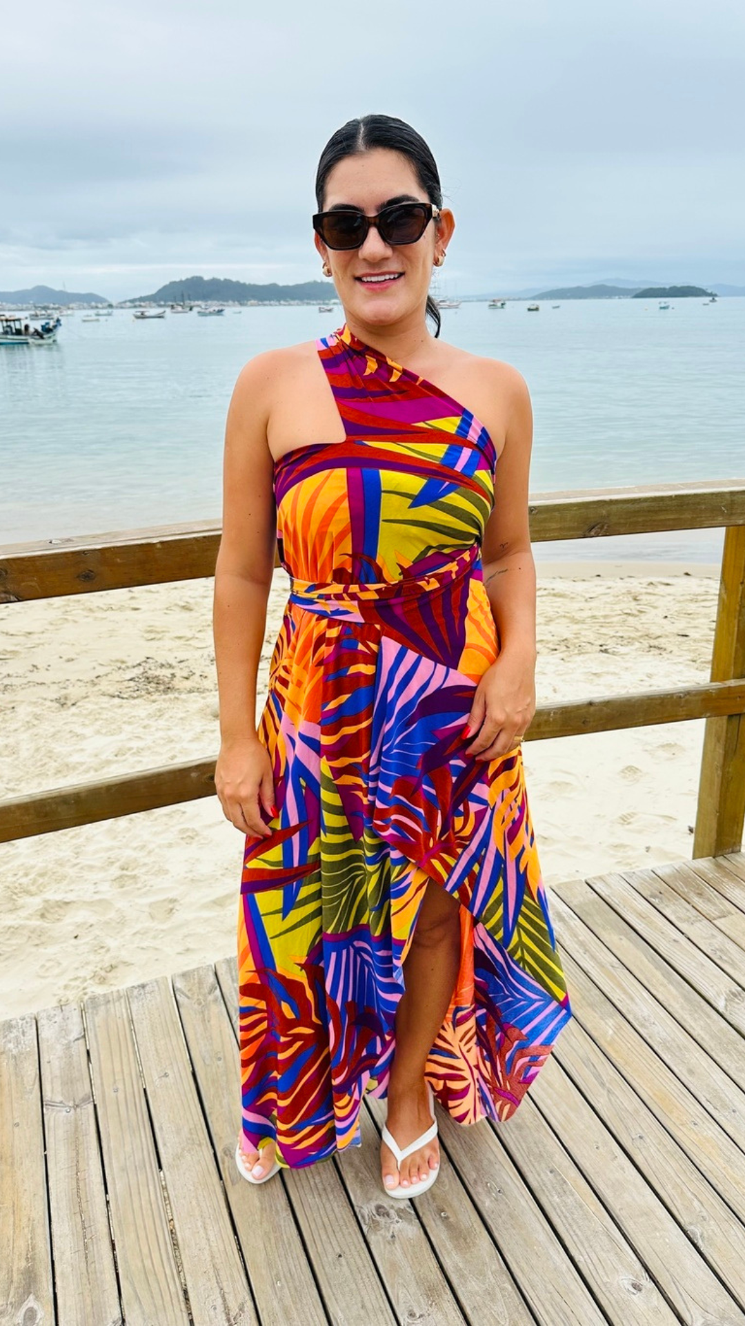 Saída de Praia Longa Estampada