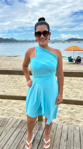 Saída de Praia Curta Azul Tifany
