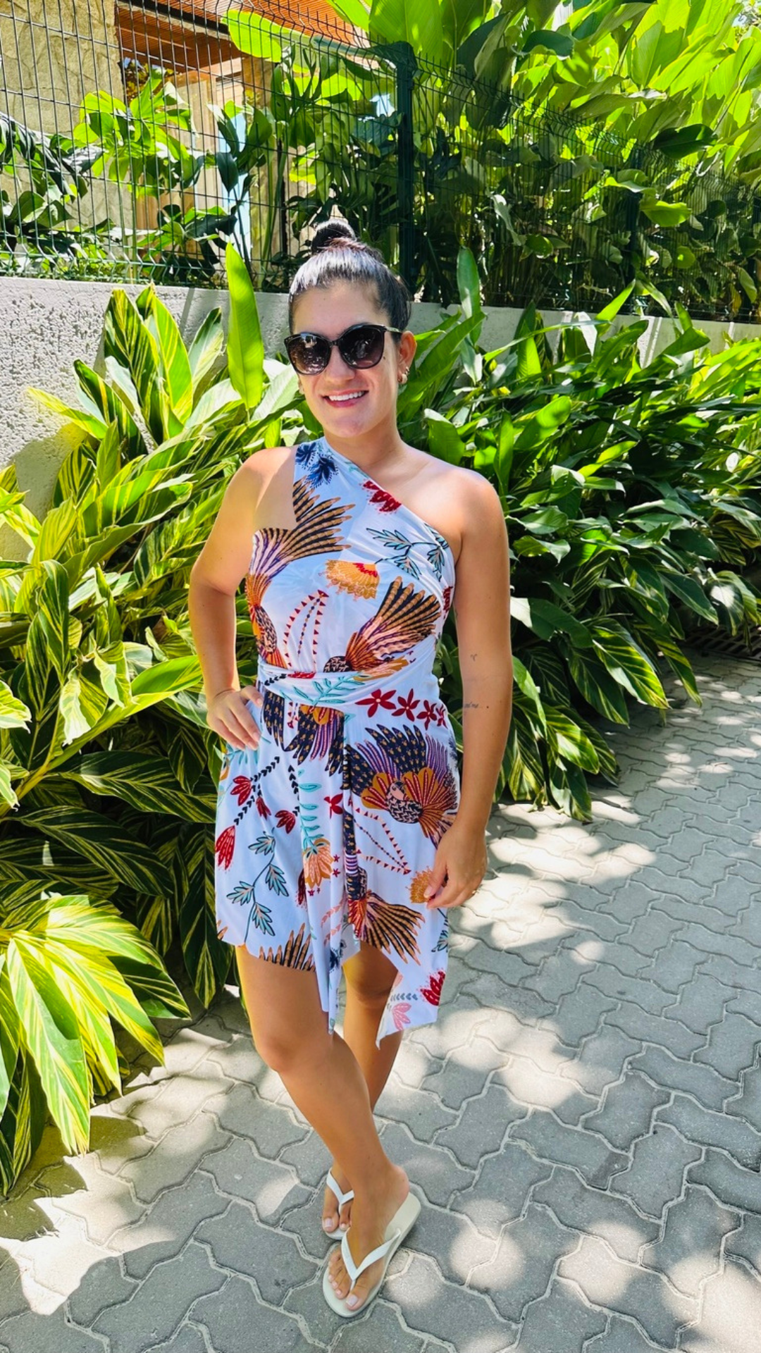 Saída de Praia Curta Estampada