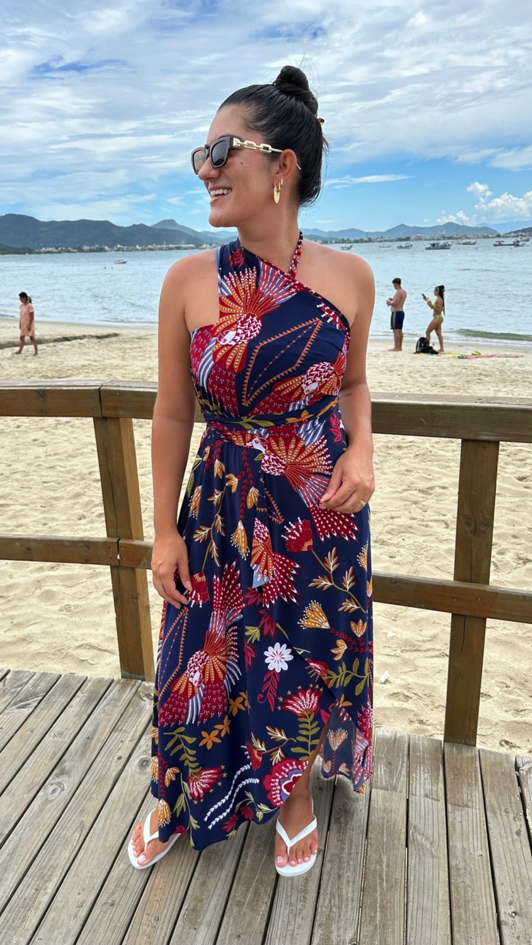 Conjunto Saída Longa + Top Estampado