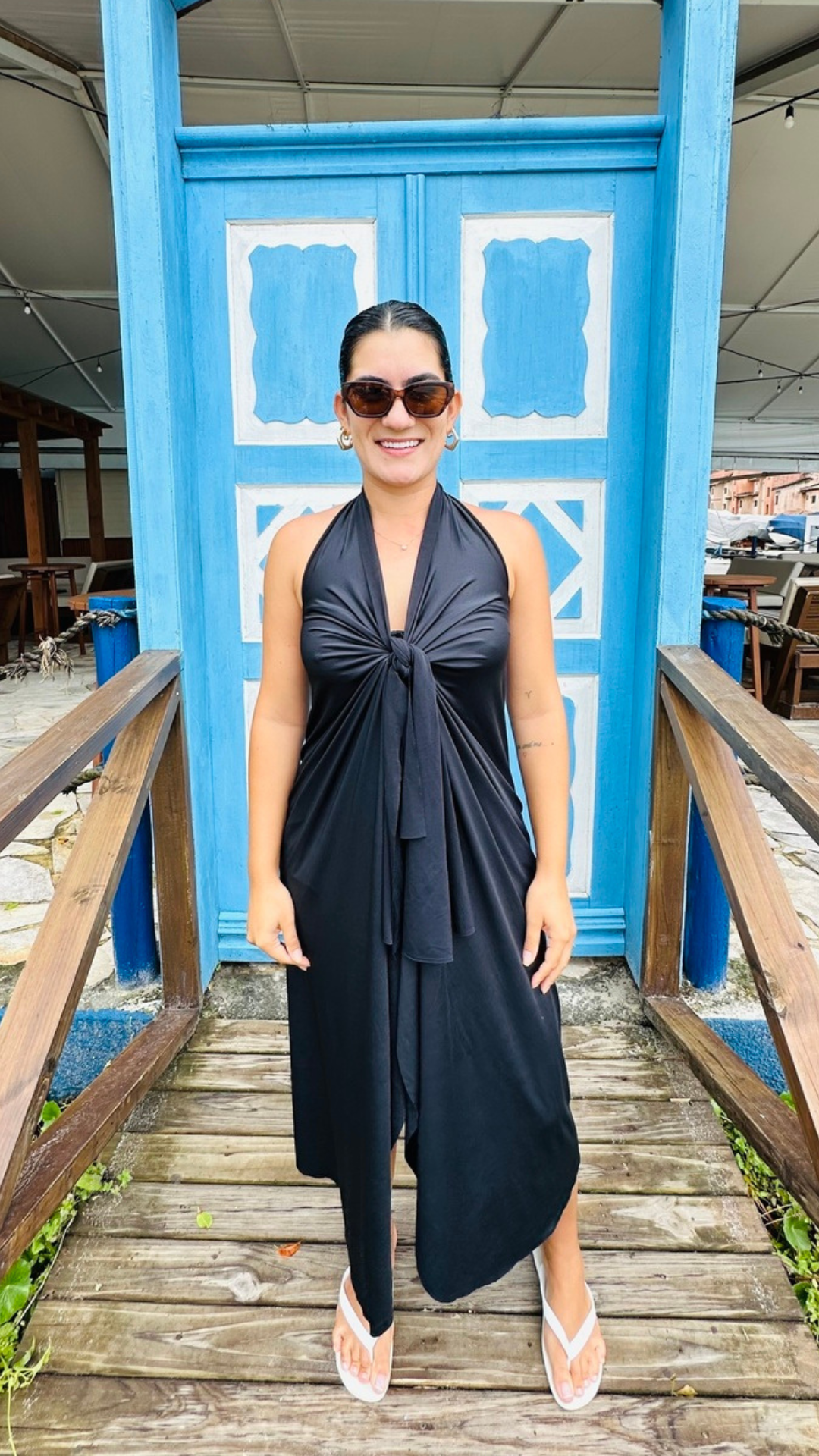 Conjunto Saída Mídi + Top Preto