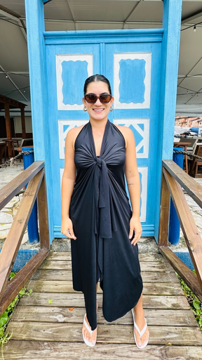 Conjunto Saída Mídi + Top Preto