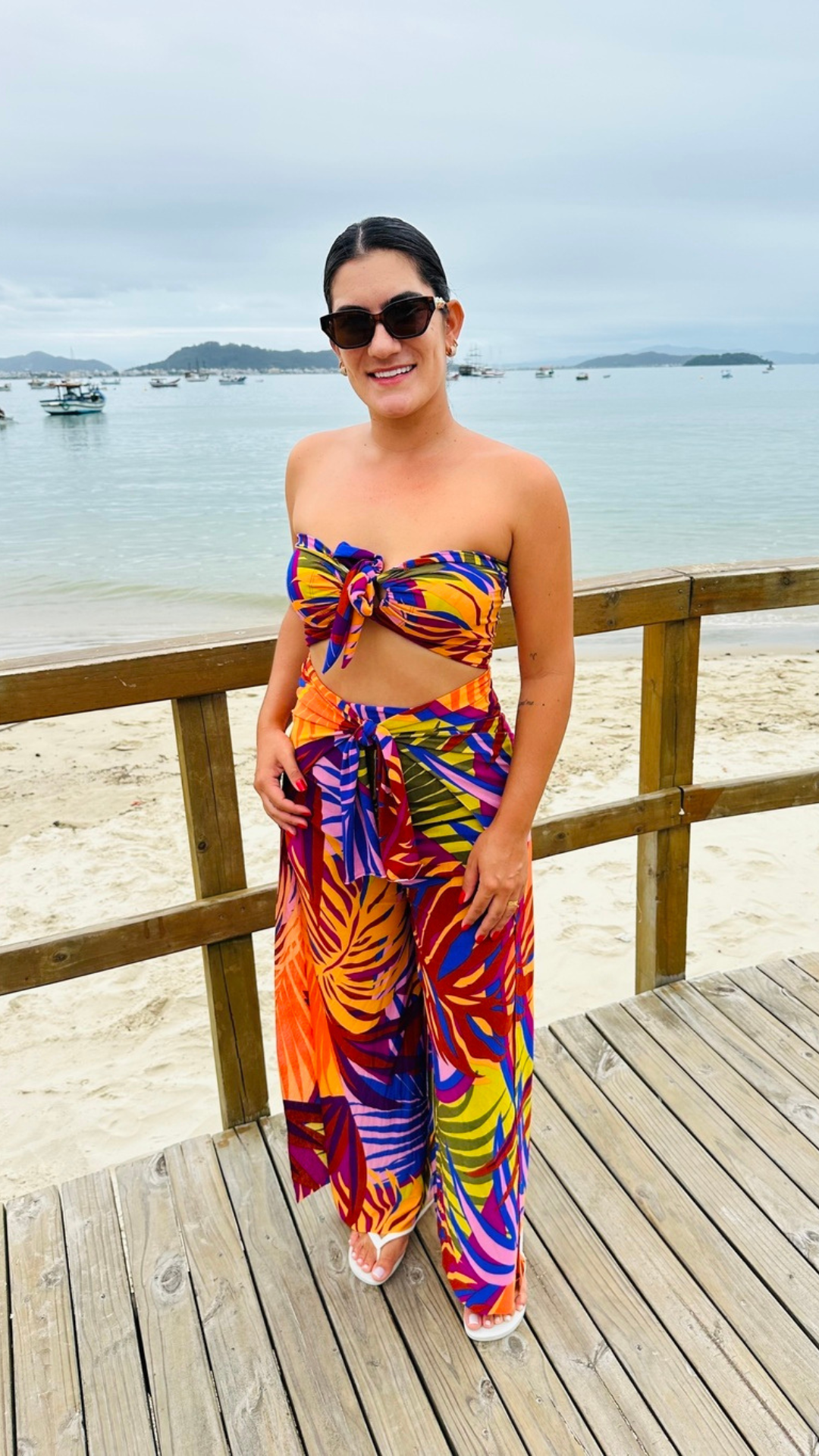 Conjunto Calça + Top Estampado