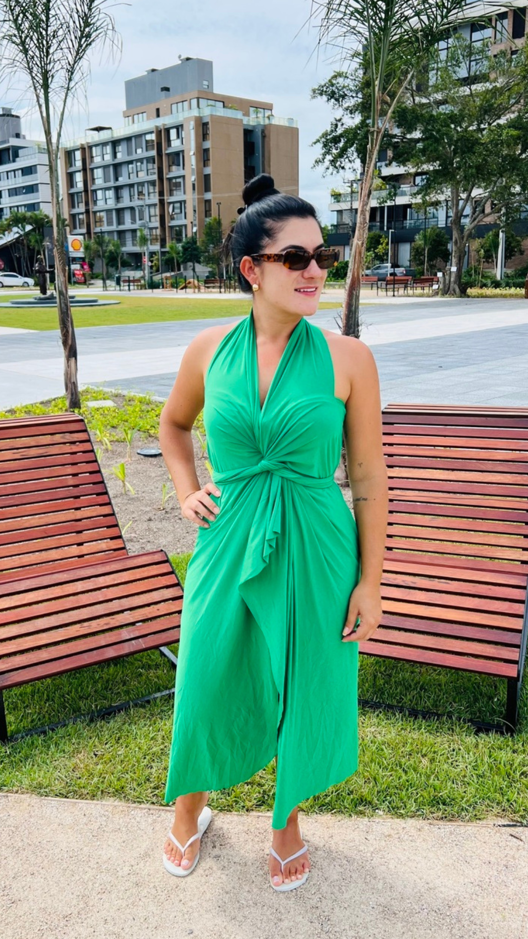 Saída de Praia Mídi Verde Bandeira