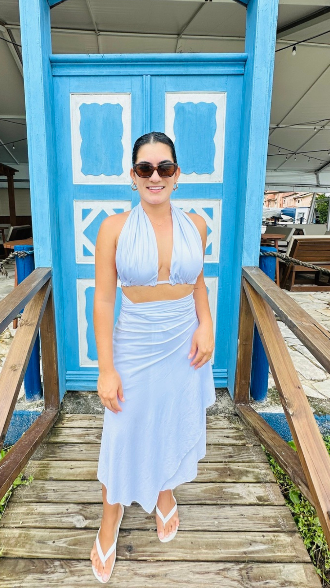 Conjunto Saída Curta + Top Branco