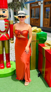 Conjunto Saída Longa + Top Liso Terracota