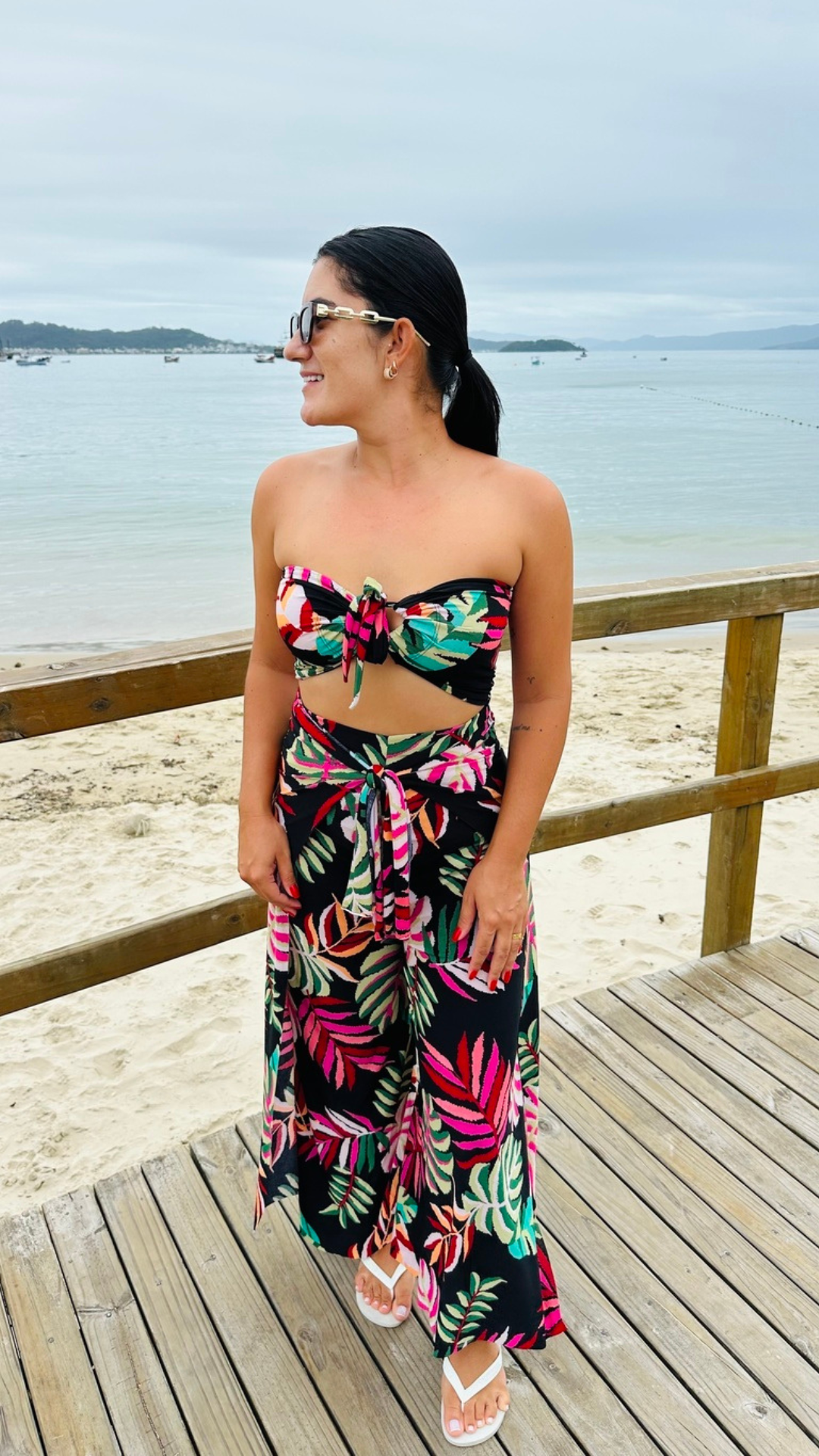 Conjunto Calça + Top Estampado