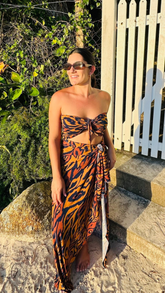 Conjunto Saída Longa + Top Estampado